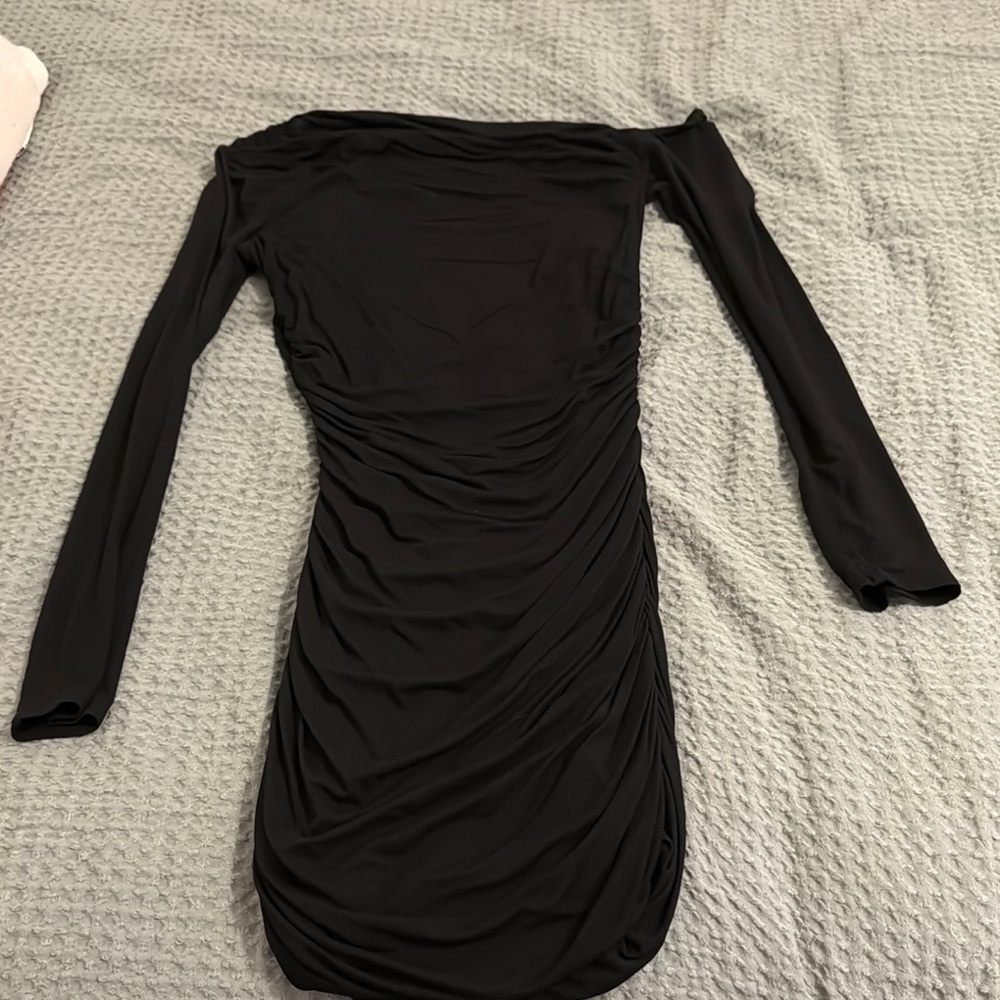 Elegant Black Off-Shoulder Dress